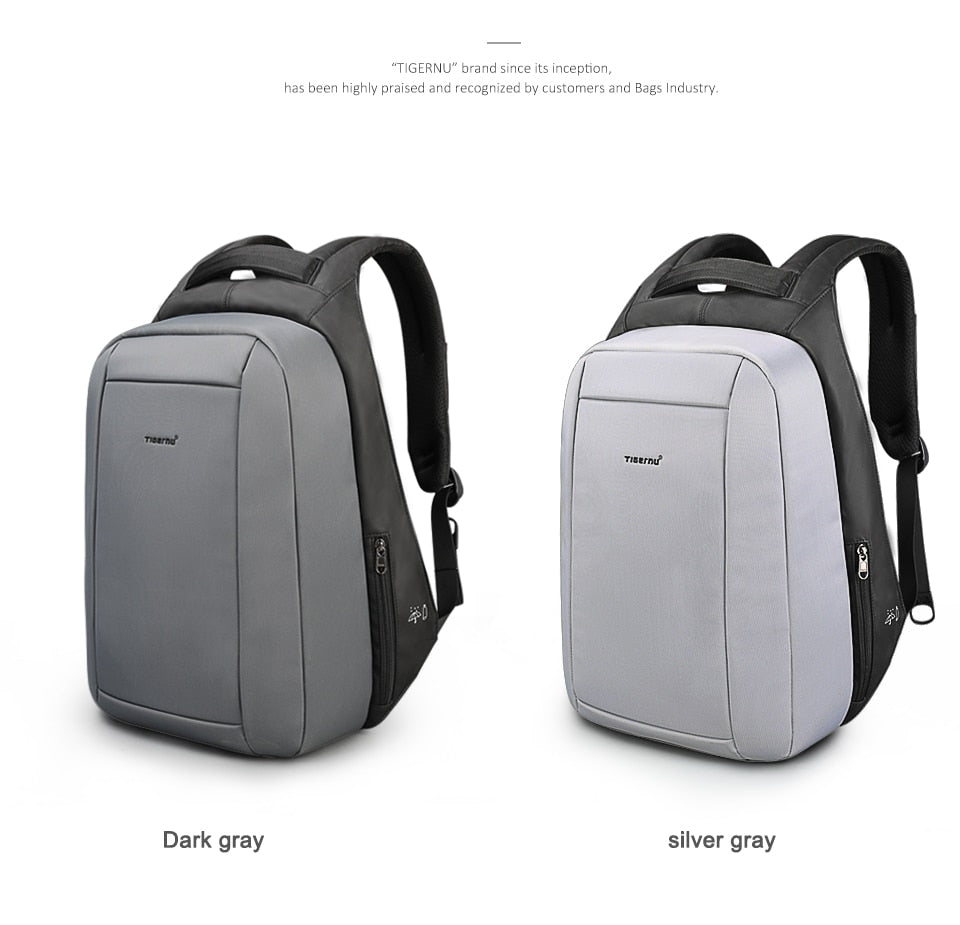Hidden Anti theft Zipper 15.6 inch Men School Laptop Backpacks Water Repellent Travel 20L Multi USB Charger Male Mochila women