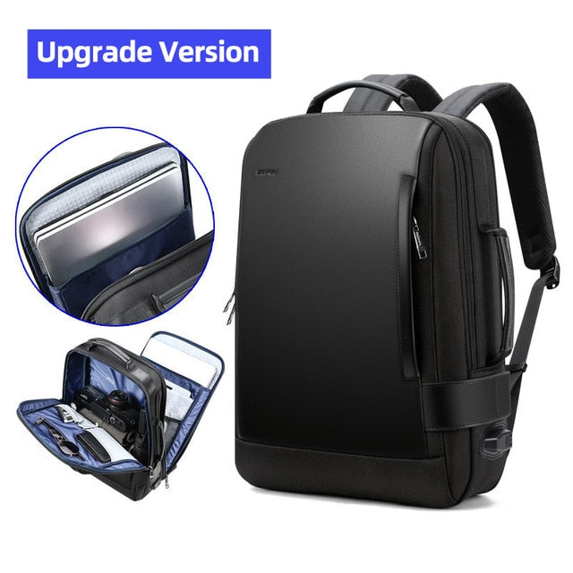 Brand Enlarge Backpack USB External Charge 15.6 Inch Laptop Backpack Shoulders Men Anti-Theft Waterproof Travel Backpack