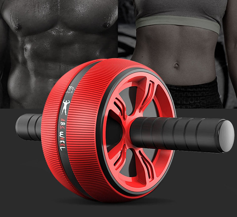 New 2 in 1 Ab Roller&Jump Rope No Noise Abdominal Wheel Ab Roller with Mat For Arm Waist Leg Exercise Gym Fitness Equipment
