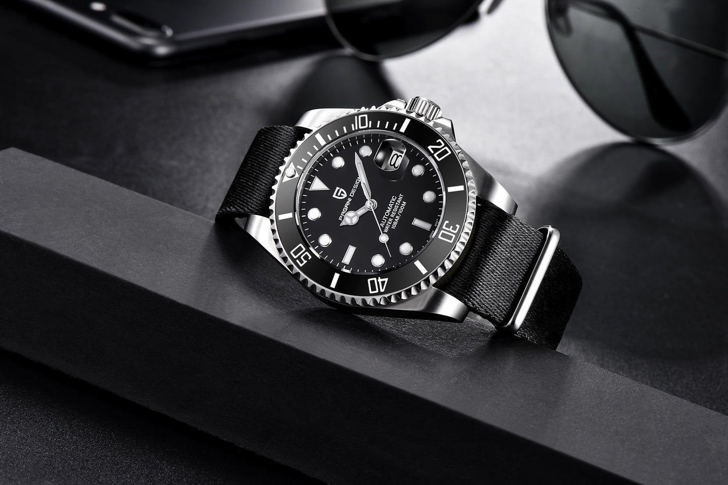 PAGANI Design Brand Luxury Men Watches Automatic Black Watch Men Stainless Steel Waterproof Business Sport Mechanical Wristwatch