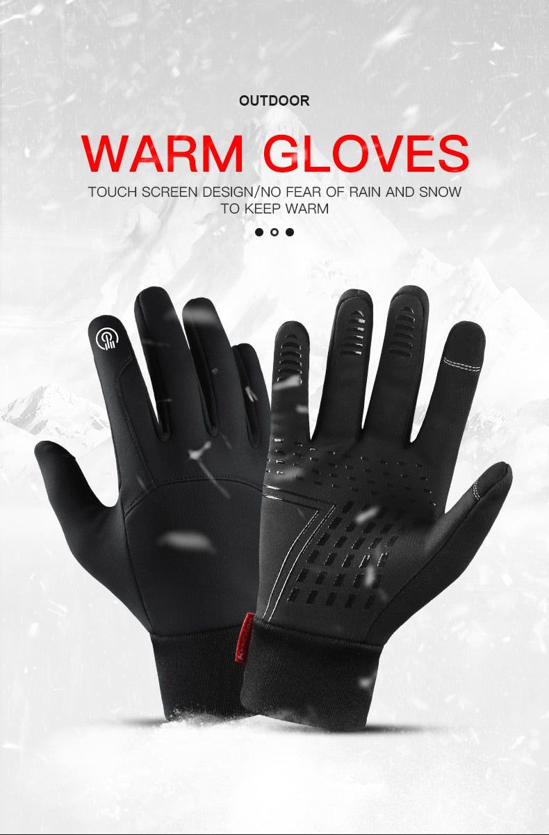 Hot Sale Winter Outdoor Sports Running Glove Warm Touch Screen Gym Fitness Full Finger Gloves For Men Women Knitted Magic Gloves