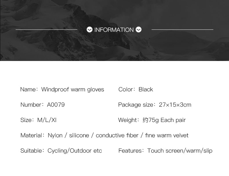Hot Sale Winter Outdoor Sports Running Glove Warm Touch Screen Gym Fitness Full Finger Gloves For Men Women Knitted Magic Gloves