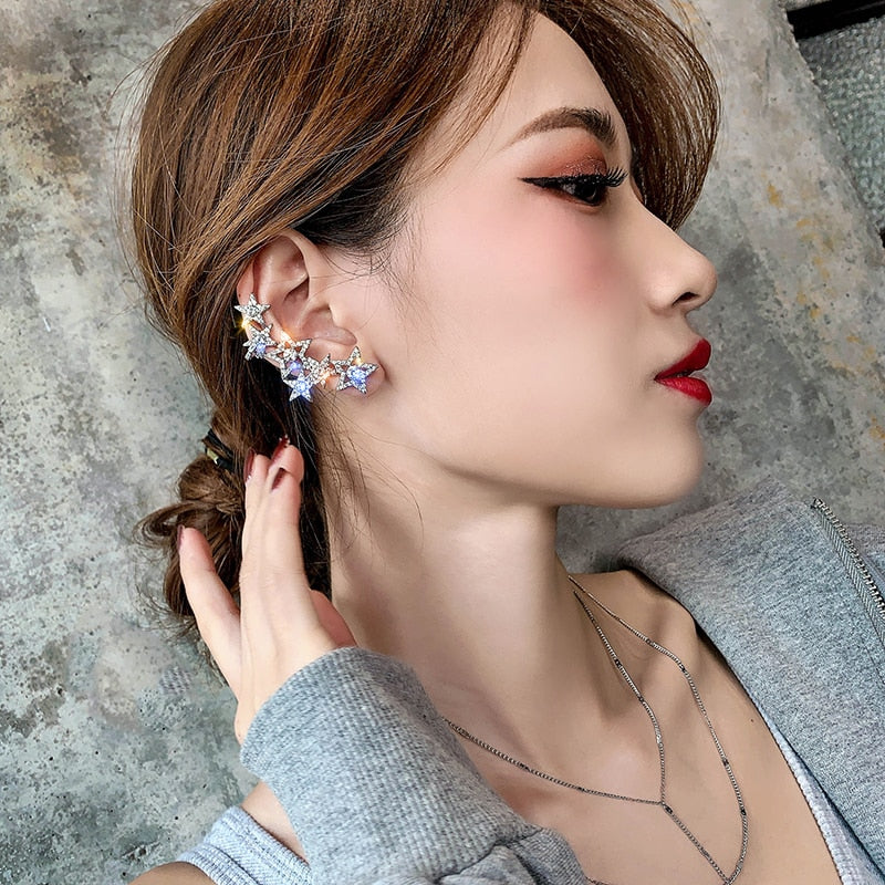 2020 New Angel wings Rhinestone Hanging Dangle exquisite Exaggerated Fashion Stud Earrings elegant Prevent Allergy Earrings