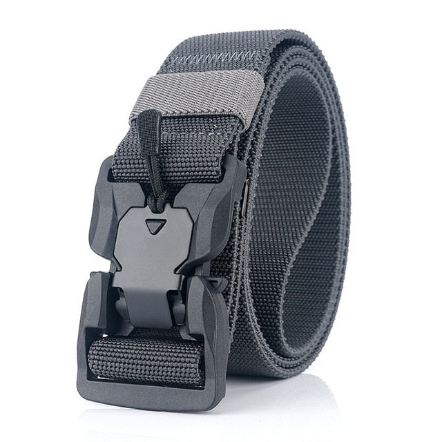 MEDYA Official Genuine Tactical Belt Quick Release Magnetic Buckle Military Belt Soft Real Nylon Sports Accessories MN057