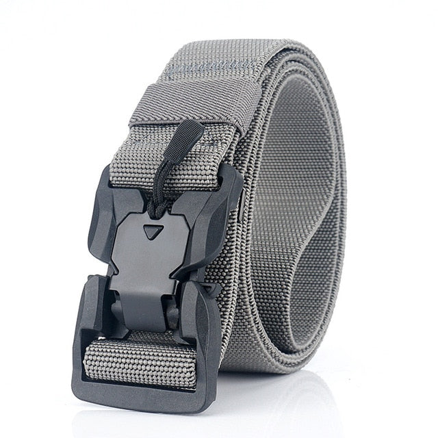 MEDYA Official Genuine Tactical Belt Quick Release Magnetic Buckle Military Belt Soft Real Nylon Sports Accessories MN057