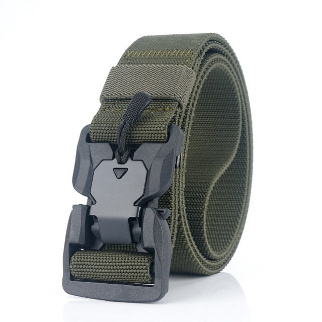 MEDYA Official Genuine Tactical Belt Quick Release Magnetic Buckle Military Belt Soft Real Nylon Sports Accessories MN057