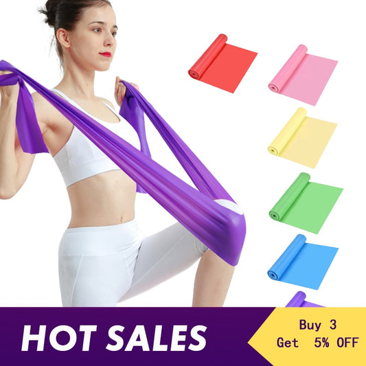 Fitness Exercise Resistance Bands Rubber Yoga Elastic Band 150Cm -180CM Resistance Band Loop Rubber Loops For Gym Training