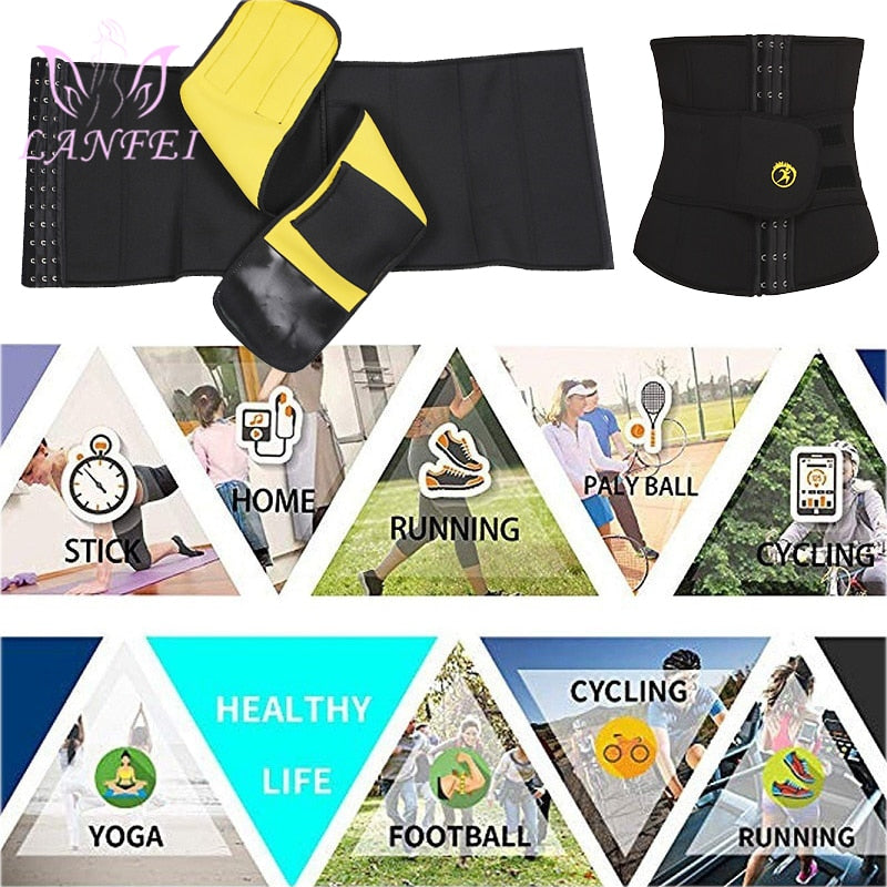 Hot Waist Trainer Neoprene Men Body Shaper Tummy Control Belt Sauna Slimming Strap Fitness Sweat Shapewear for Fat Burner