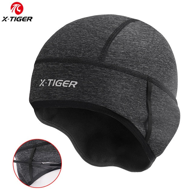 X-TIGER Winter Cycling Cap Windproof Thermal Ski Cap Running Skiing Motocycle Riding Hat Men Women MTB Bike Cycling Headwear