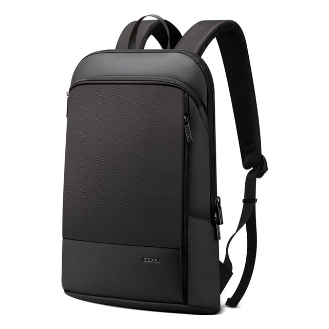 BOPAI Slim Laptop Backpack Men 15.6 Inch Office Work Women Backpacking Business Bag Unisex Black Thin Ultralight Bag Pack