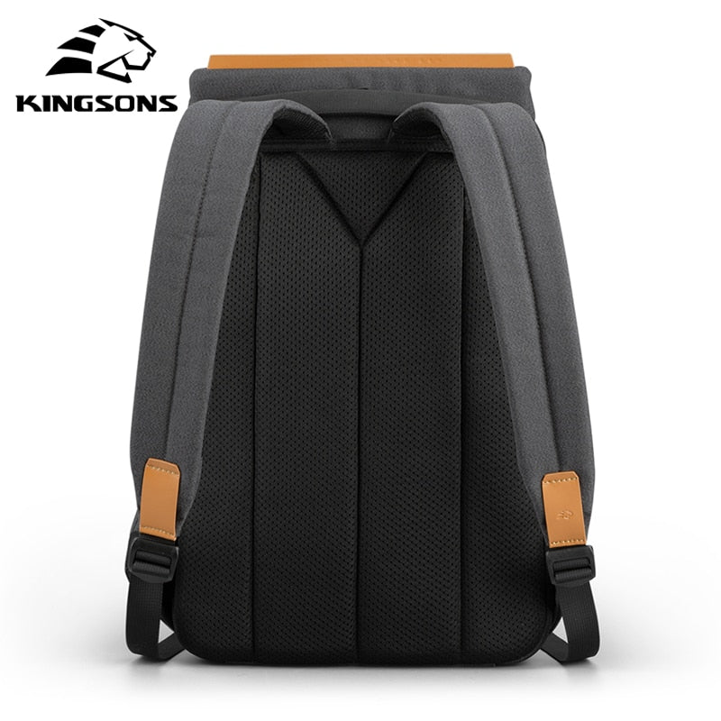 Kingsons 15.6'' new waterproof backpacks USB charging school bag anti-theft men and women backpack for laptop travelling mochila