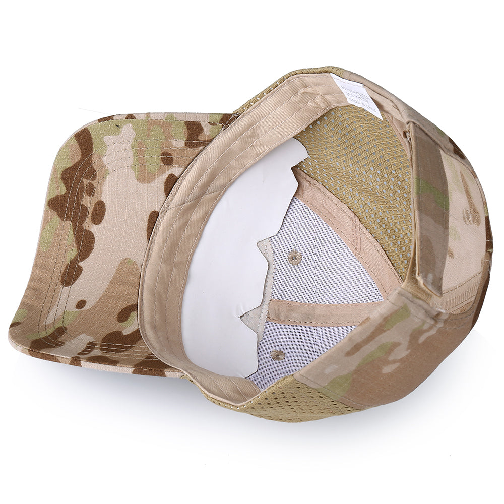 Skull Tactical Military Airsoft Cap Adjustable Breathable Sun Visor Trucker Hat Mesh Hunting Hiking Baseball Skeleton Snapback
