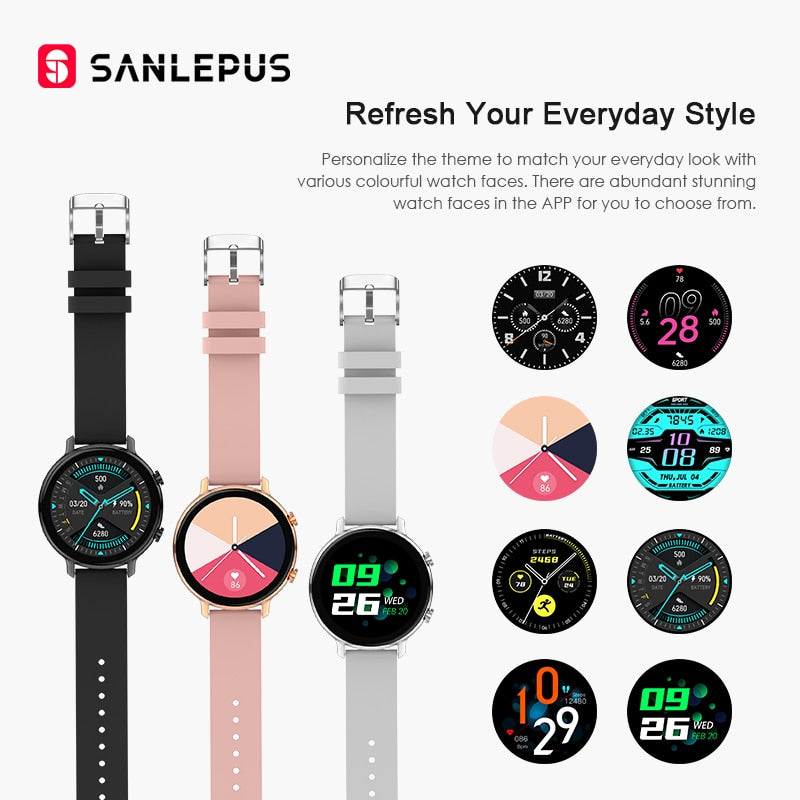 SANLEPUS ECG Smart Watch Bluetooth Call 2020 NEW Men Women Waterproof Smartwatch Heart Rate Monitor For Android Apple Samsung