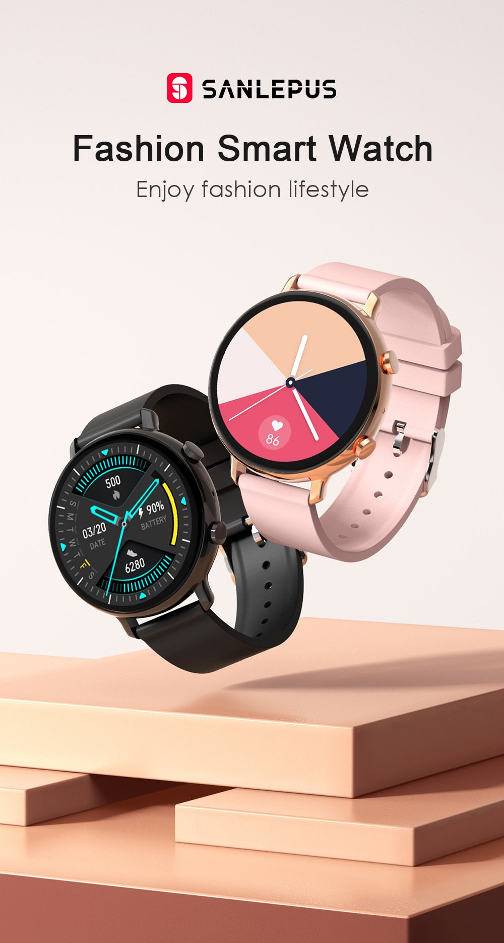 SANLEPUS ECG Smart Watch Bluetooth Call 2020 NEW Men Women Waterproof Smartwatch Heart Rate Monitor For Android Apple Samsung