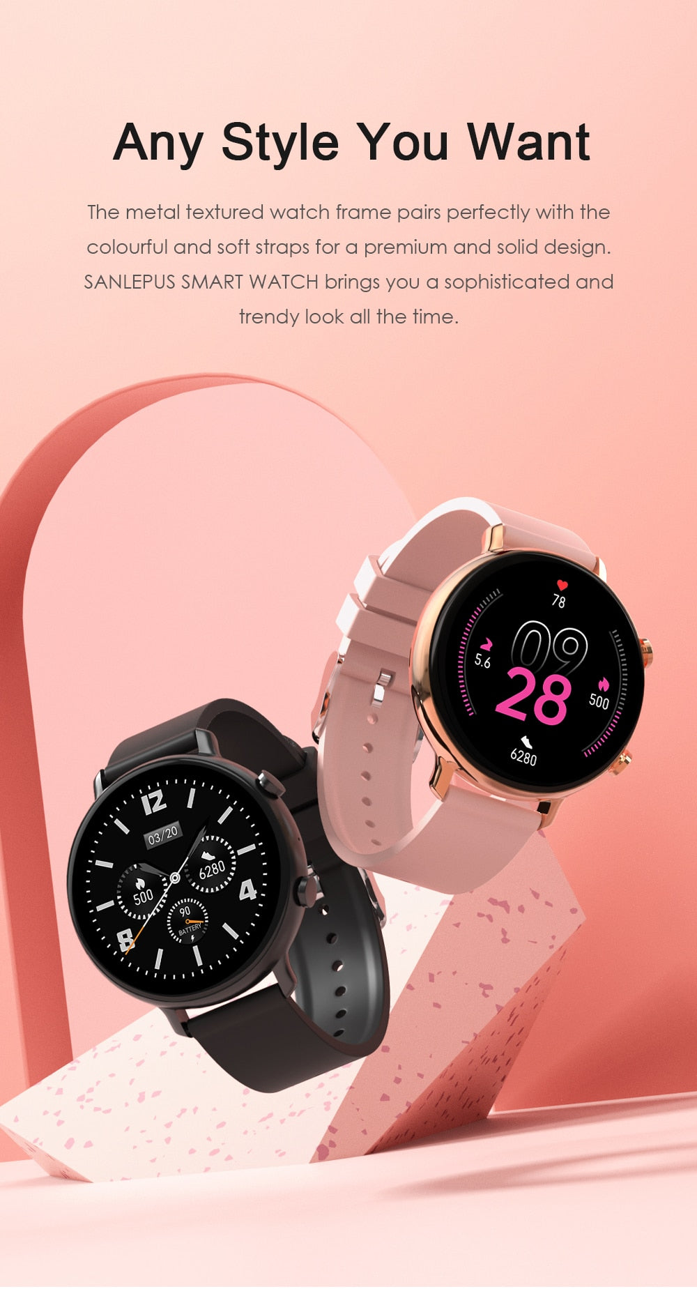 SANLEPUS ECG Smart Watch Bluetooth Call 2020 NEW Men Women Waterproof Smartwatch Heart Rate Monitor For Android Apple Samsung