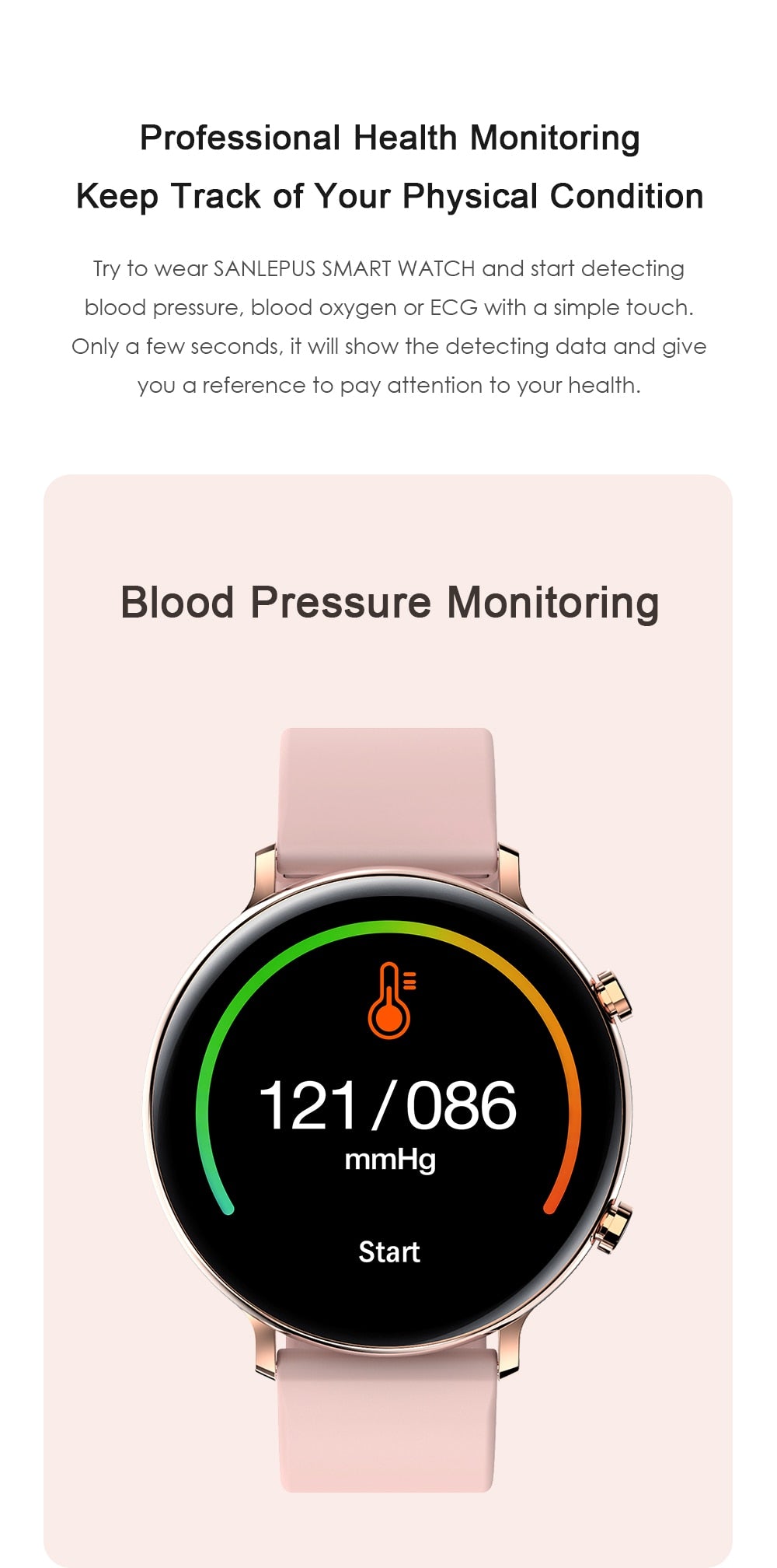 SANLEPUS ECG Smart Watch Bluetooth Call 2020 NEW Men Women Waterproof Smartwatch Heart Rate Monitor For Android Apple Samsung