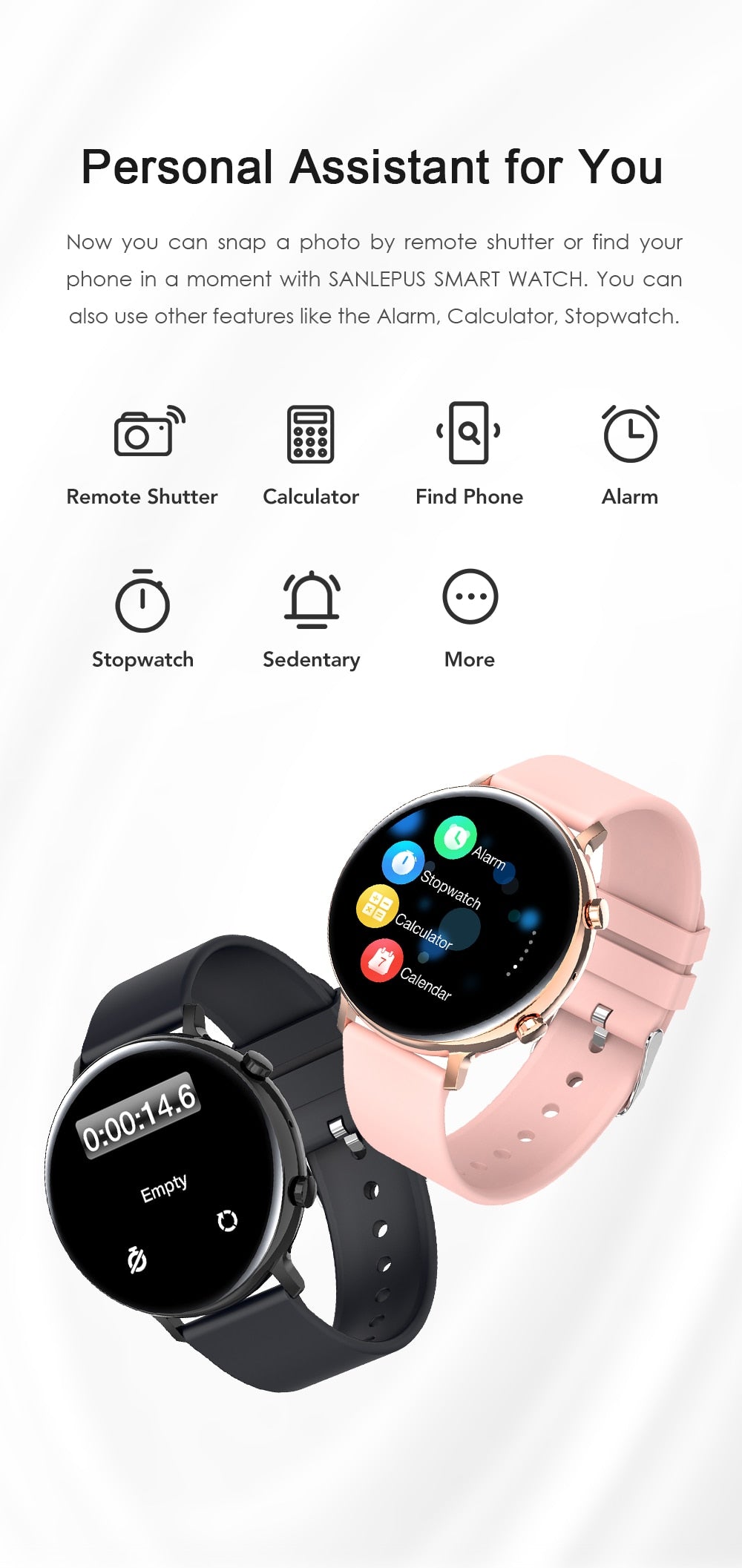 SANLEPUS ECG Smart Watch Bluetooth Call 2020 NEW Men Women Waterproof Smartwatch Heart Rate Monitor For Android Apple Samsung