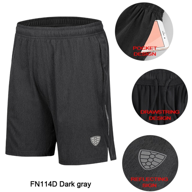 Running Shorts Men Quick Dry Sports Workout Jogging Fitness Training Gym Crossfit Casual Pants Camo Camouflage Pockets