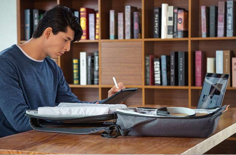 Kingsons 15.6'' new waterproof backpacks USB charging school bag anti-theft men and women backpack for laptop travelling mochila