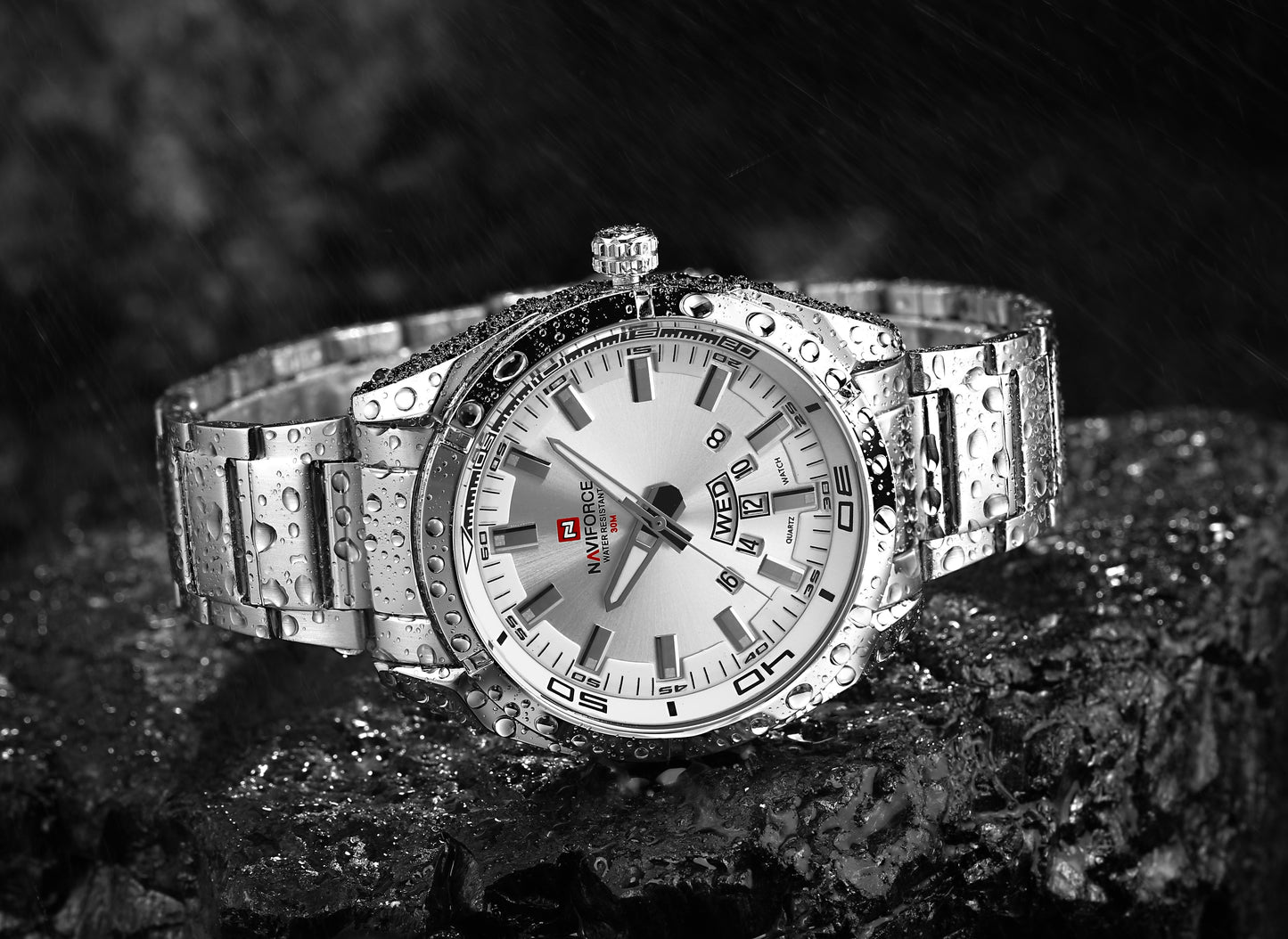 Men Watches Business Quartz Watch Men's Stainless Steel Band 30M Waterproof Date Wristwatches Relogio Masculino