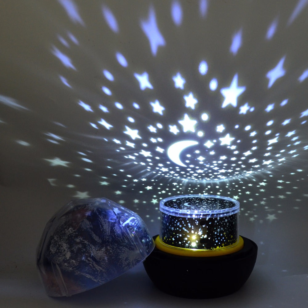 Starry Sky Night Light Planet Magic Projector Earth Universe LED Lamp Colorful Rotate Flashing Star Kids Baby Christmas Gift