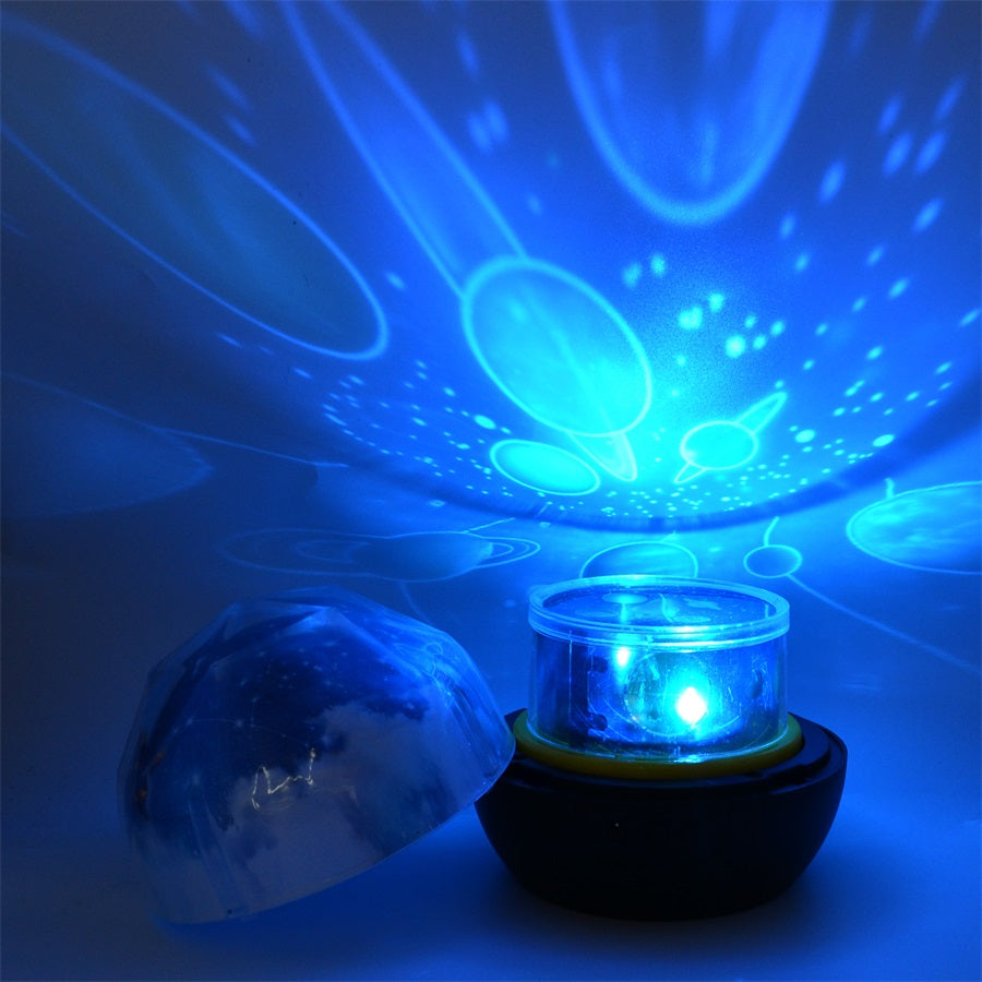 Starry Sky Night Light Planet Magic Projector Earth Universe LED Lamp Colorful Rotate Flashing Star Kids Baby Christmas Gift