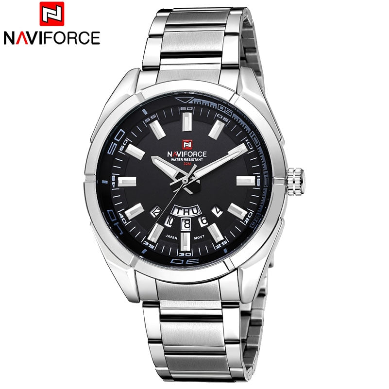 Men Watches Business Quartz Watch Men's Stainless Steel Band 30M Waterproof Date Wristwatches Relogio Masculino