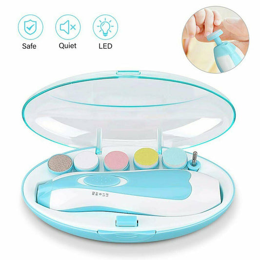 A drop-in anti-scratch multifunctional baby electric nail clipper for children's nail clippers EU certified factory direct sales